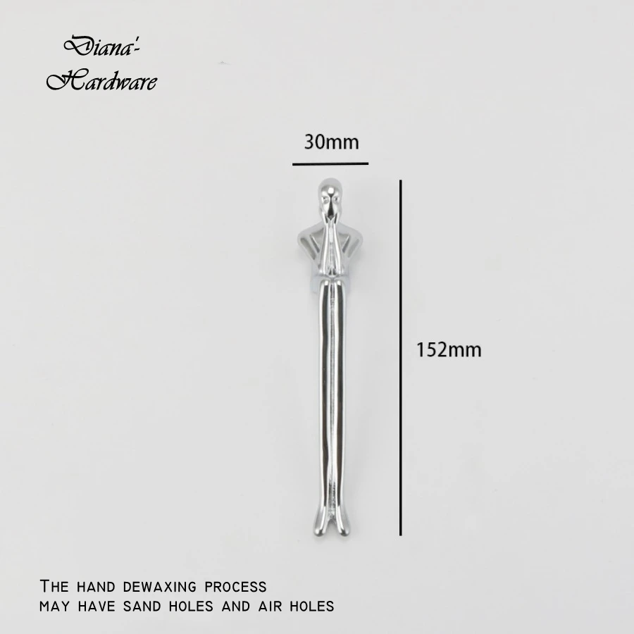 

Ручка для мебели, Серебряная ручка для Thinker, твердая латунь, винтажная хромированная, с нордическим орнаментом, ручка для украшения гостиной