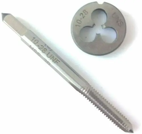 

10-28UNS 10-28（0.19） Tap And Die, UNS Machine Thread Tap And Round Thread Die Right Hand