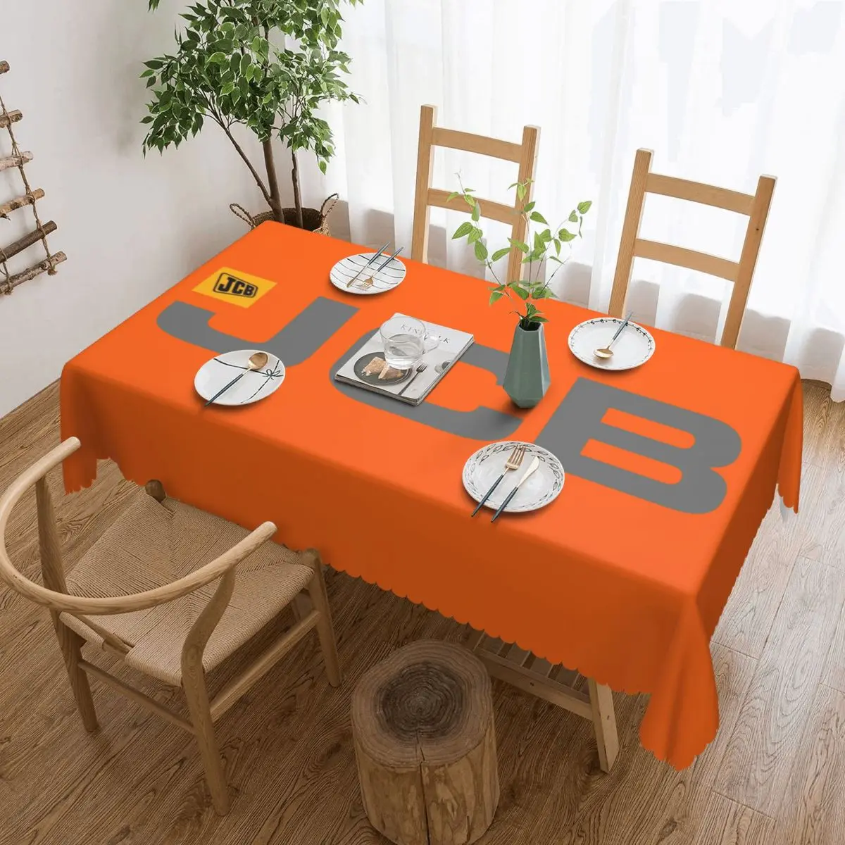 

JCB Rectangular Tablecloth Waterproof Table Cloth Table Covers