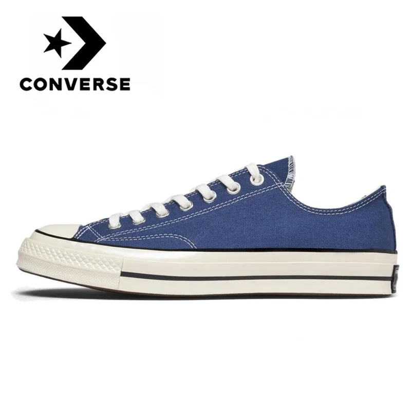 Original Converse Chuck 1970s men and women Low Skateboarding sneakers comfortable daily leisure light blue flat canvas Shoes