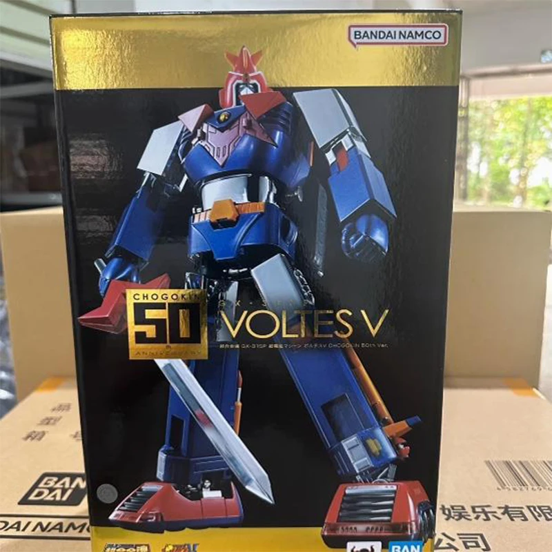 В наличии Оригинальный суперэлектромагнитный комбинат BANDAI GX-50SP V CHOGOKIN в честь