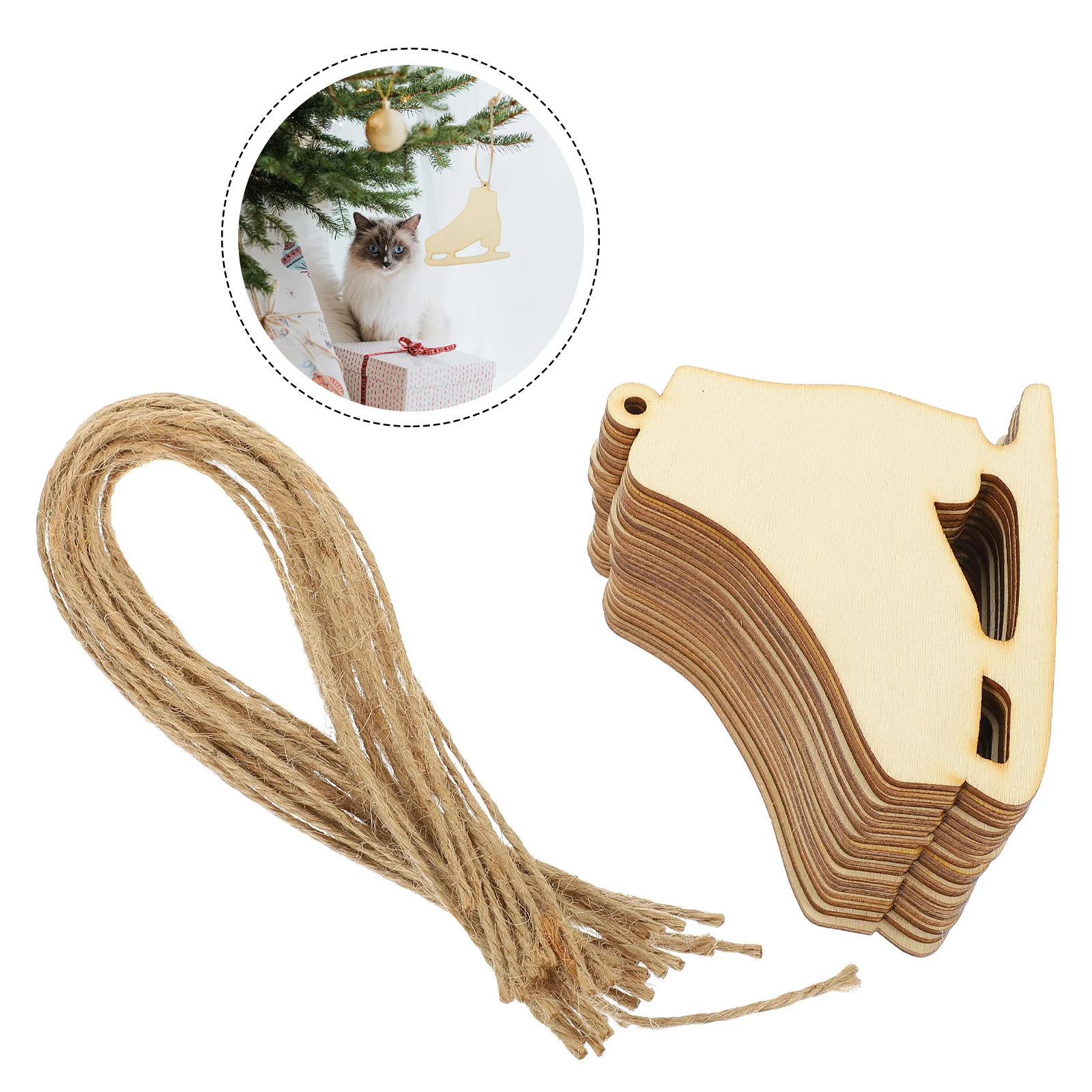 20 комплектов рождественских украшений праздничное ремесло декор для коньков