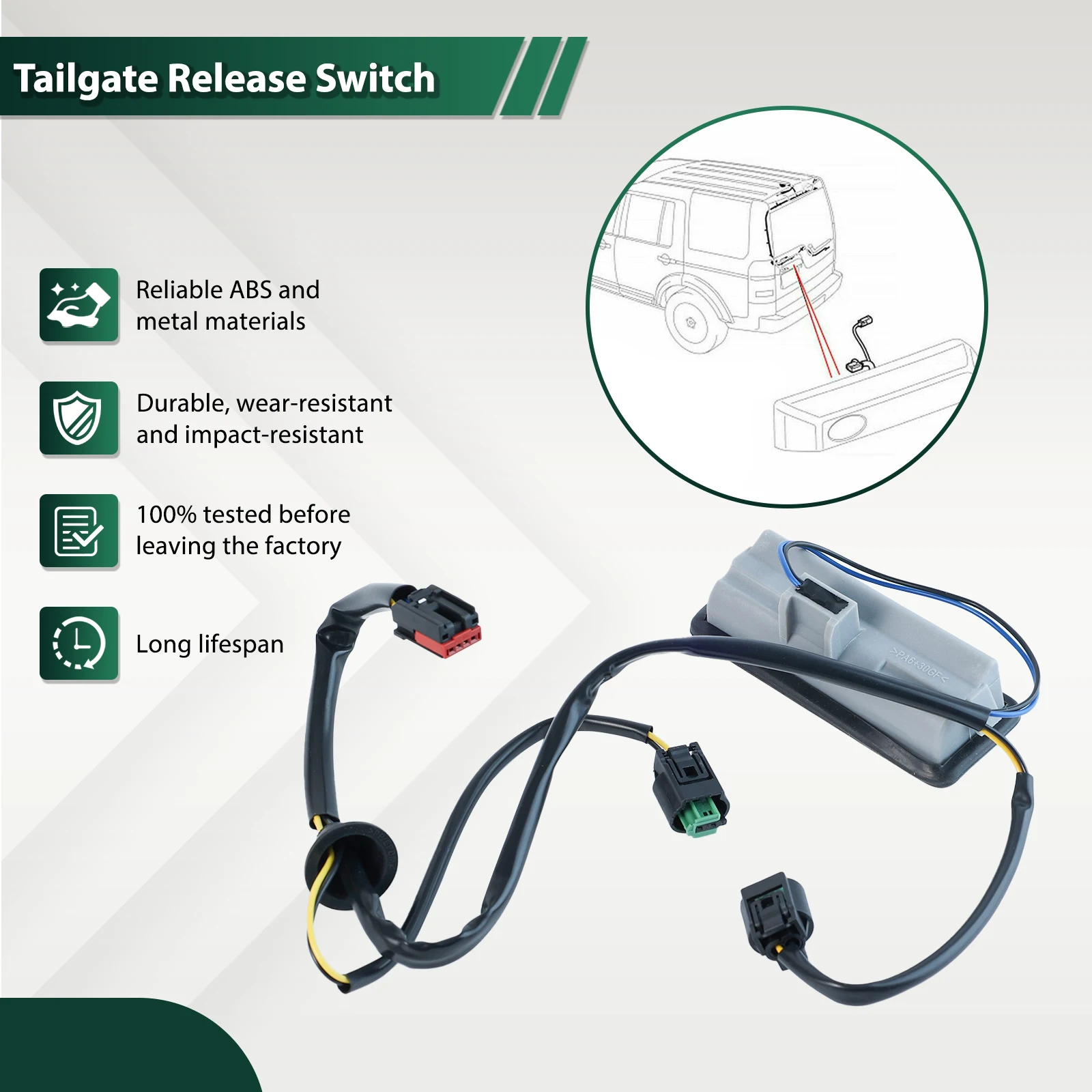 LR020997 LR042648 LR002219 LR079909 спуск задней двери багажника автомобиля ручка переключателя
