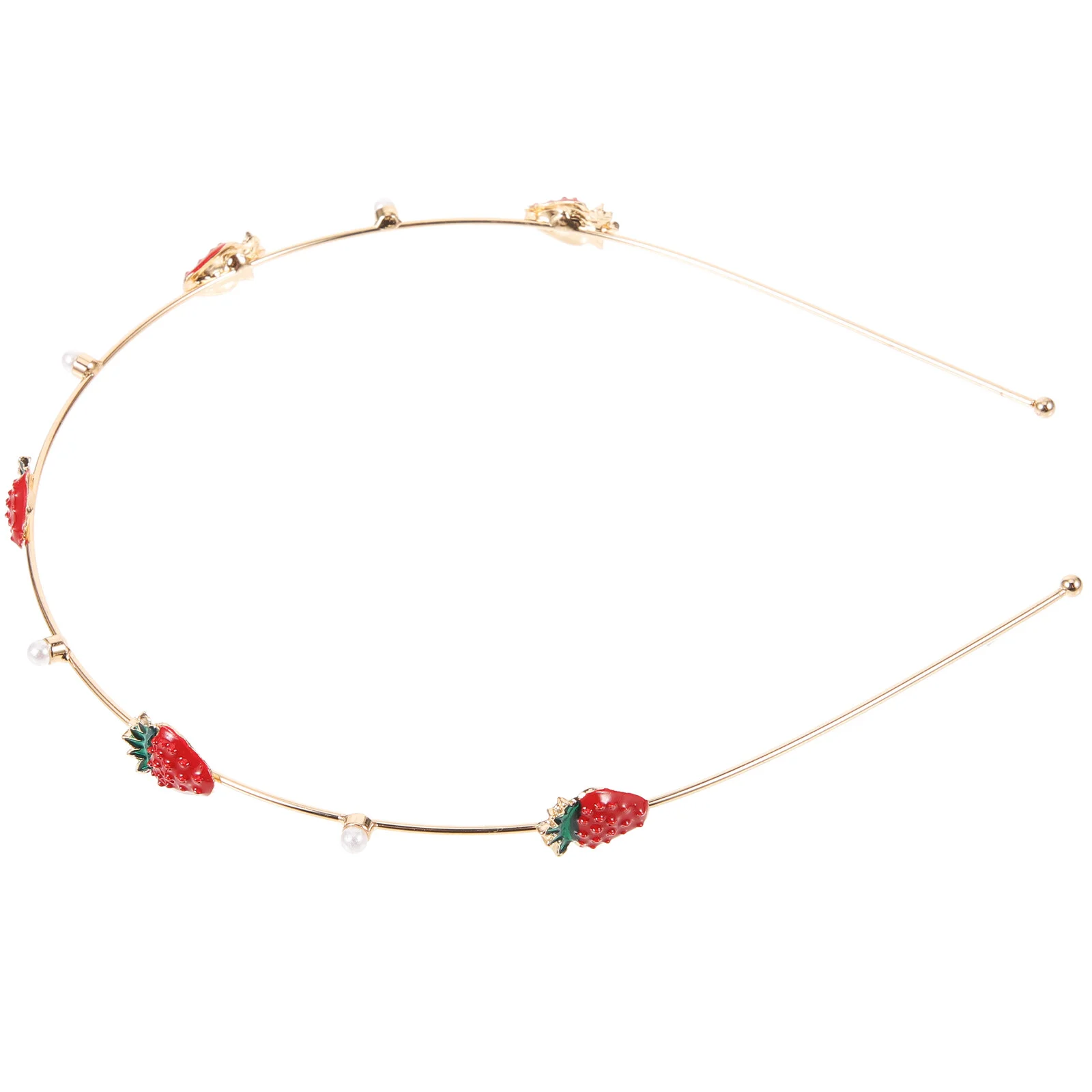 

Cherry Hair Accessories Wash Face Hairband Party Headwear Alloy Hoops Delicate Hair Accessories For Women Decorative