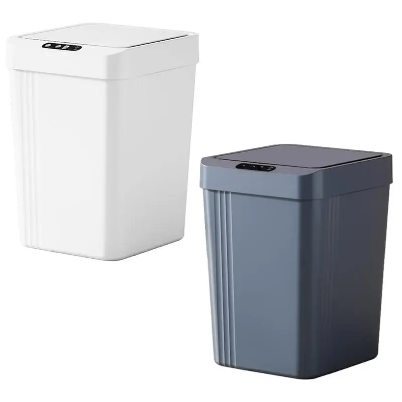 

Automatic Motion Sensor Trash Can Bathroom Intelligent Dustbin Bucket Paper Smart Garbage Bin for Kitchen Household Accessories