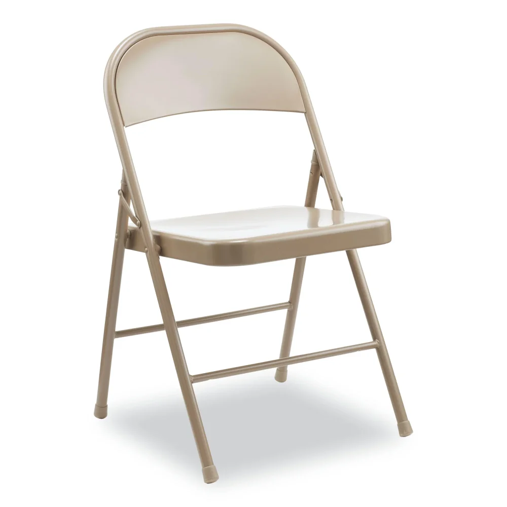 

Armless Steel Folding Chair, Supports Up To 275 Lb, Tan, 4/Carton -ALECA945，19.69 X 18.61 X 29.41 Inches