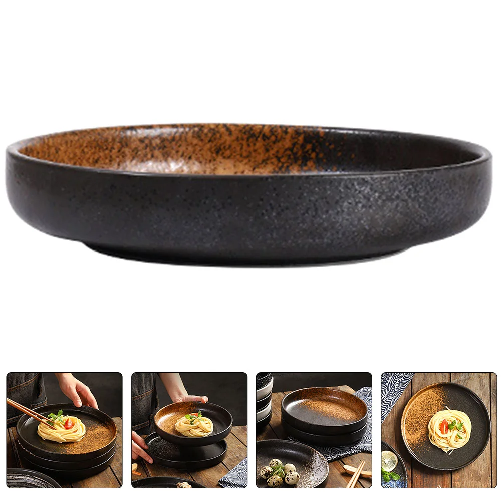 

Plate Dish Plates Ceramic Serving Dessert Tray Dinner Saladpasta Steak Sushi Porcelain Appetizer Sauce Restaurant Trinket