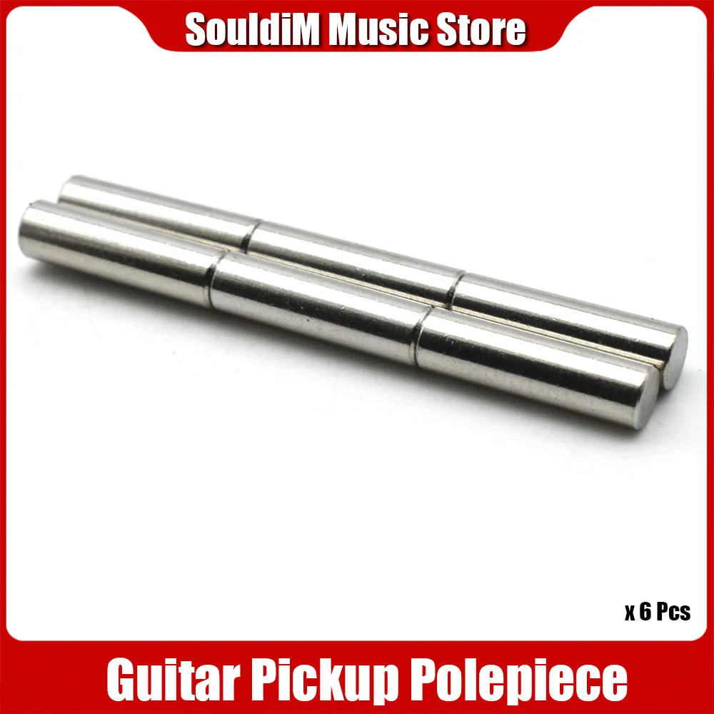 

6Pcs Humbucker Magnetized Alnico 5 Electric Guitar Pickup Polepiece Slug Pole Slug /Pickup Magnet Slug Rods 15mm or 18mm