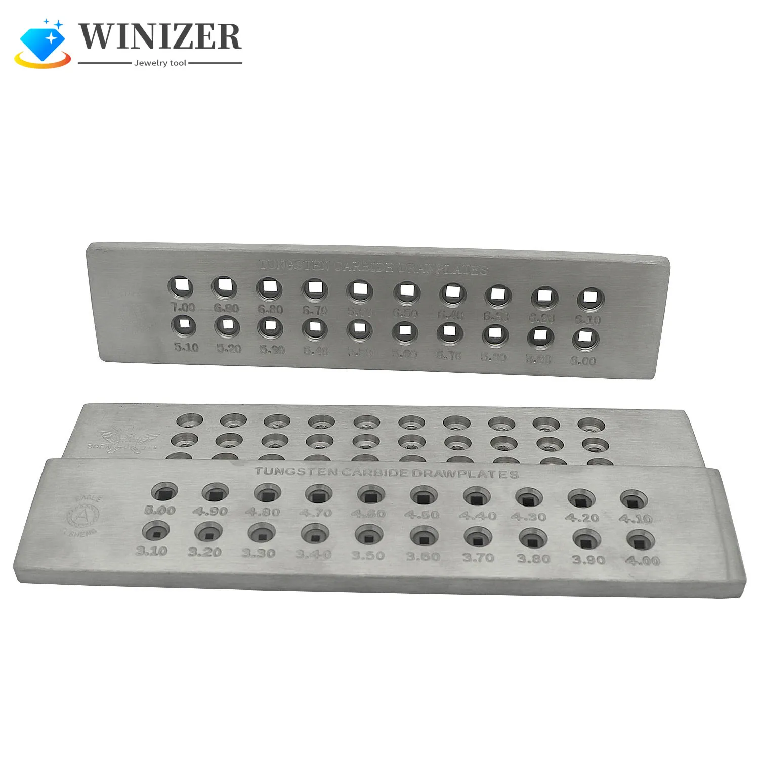 

Square Jewelry Wire Drawplate Tungsten Carbide Wire Drawplate for Jewelry Making Tools Portable Jewelry Making Tools