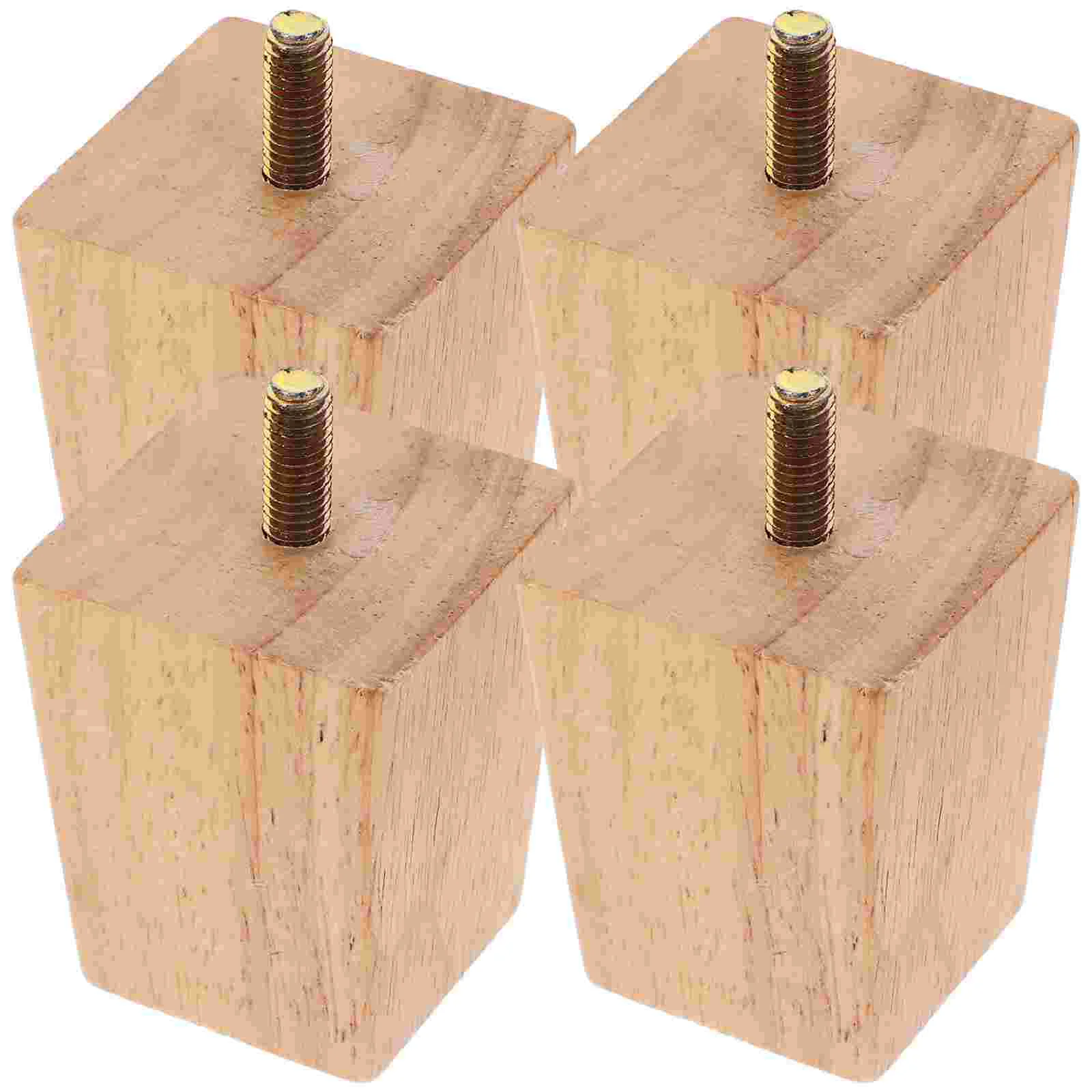 

4 Pcs Table Legs Couch 8 Inch Set Wood Wooden Furniture Feet Sofa Cabinet Solid