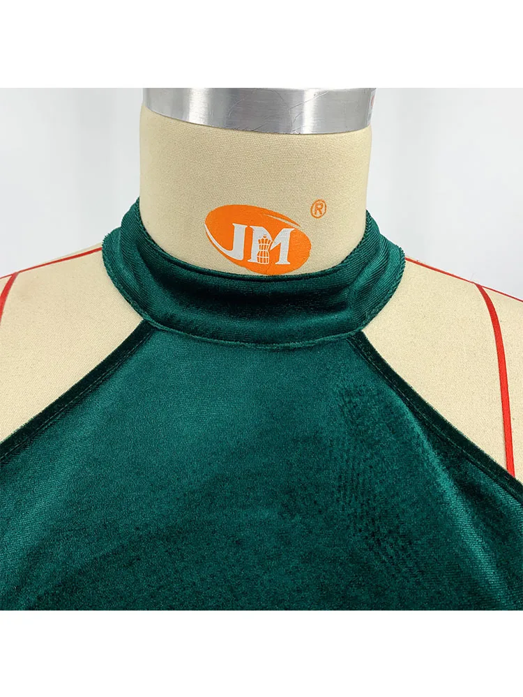 HAOOHU Женская одежда свадебное платье с разрезом лямкой на шее и открытой спиной