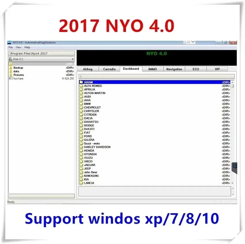 Новейшее диагностическое программное обеспечение NYO 4 0 инструменты для проверки