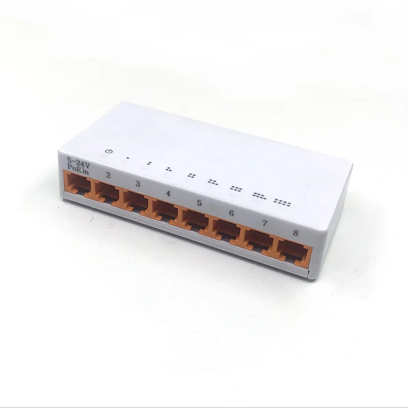 OEM новая модель 8 портов гигабитный коммутатор Настольный RJ45 Ethernet 10/100/1000 Мбит/с Lan