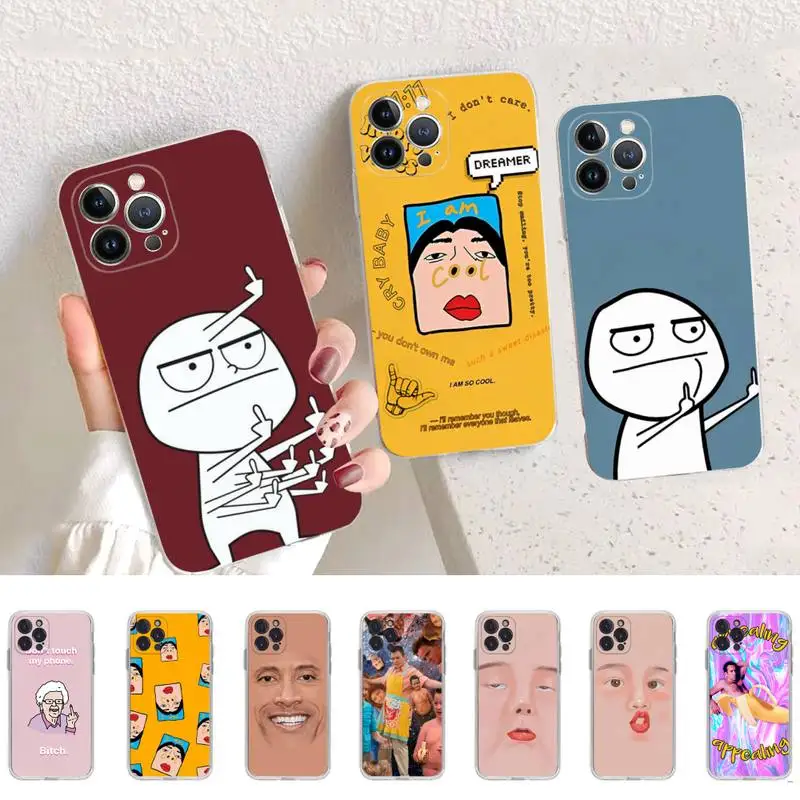 

Funny Man Phone Case For iPhone 14 11 12 13 Mini Pro XS Max Cover 6 7 8 Plus X XR SE 2020 Funda Shell
