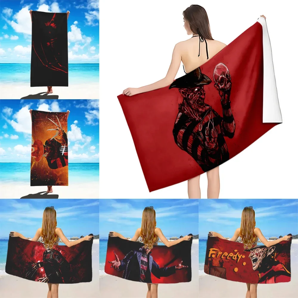 Freddys Krueger Пляжное полотенце из микрофибры без песка Быстросохнущие мягкие