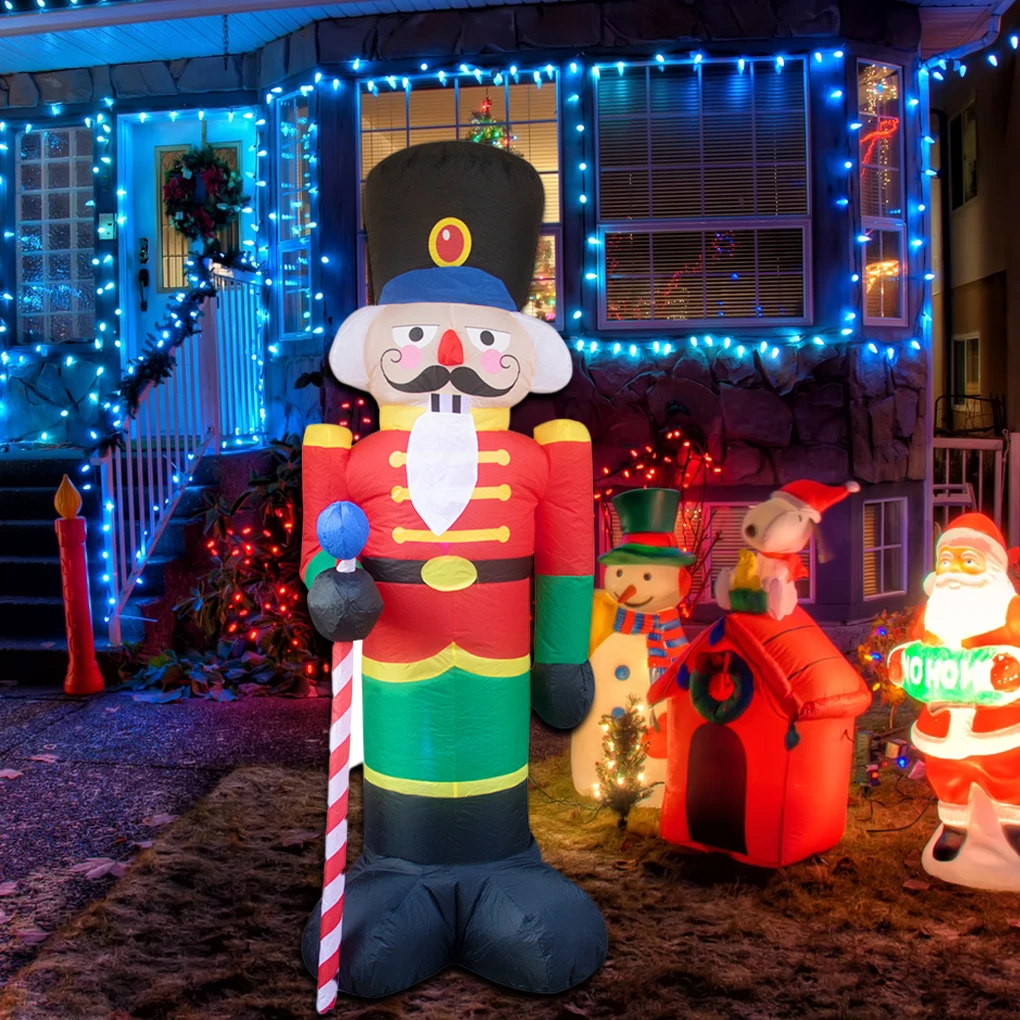 Рождество Новый Год свадьба надувной светодиодный светильник украшение для сада