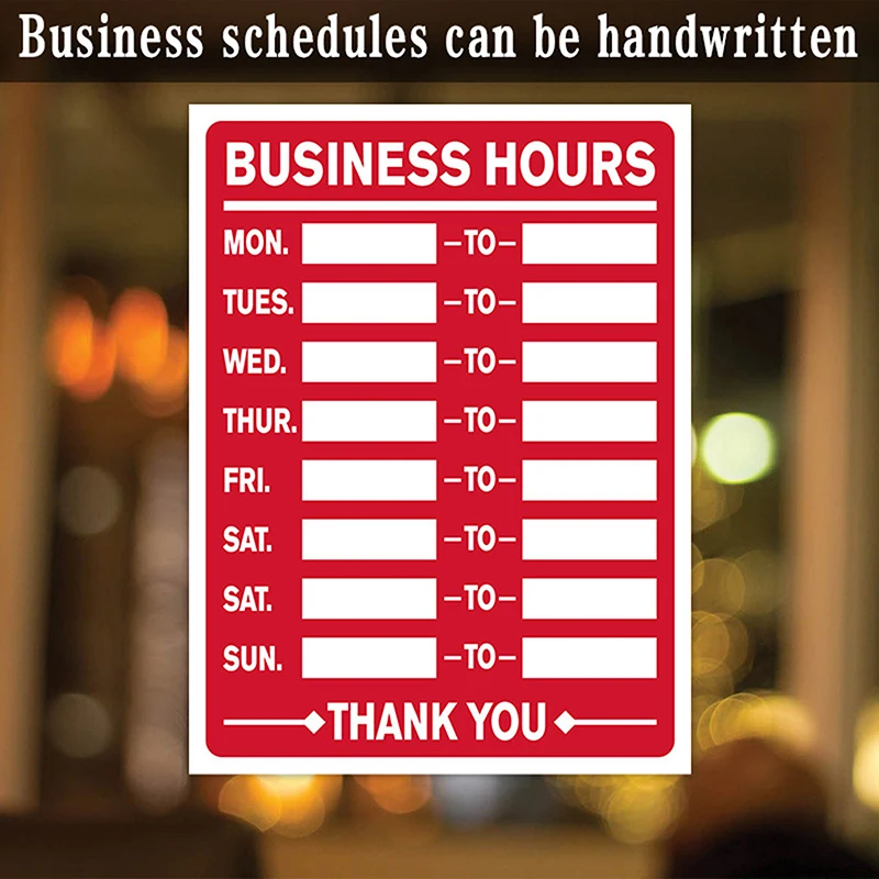 ПВХ бизнес-часы открытые/закрытые вывески наклейка этикетка для магазина офиса