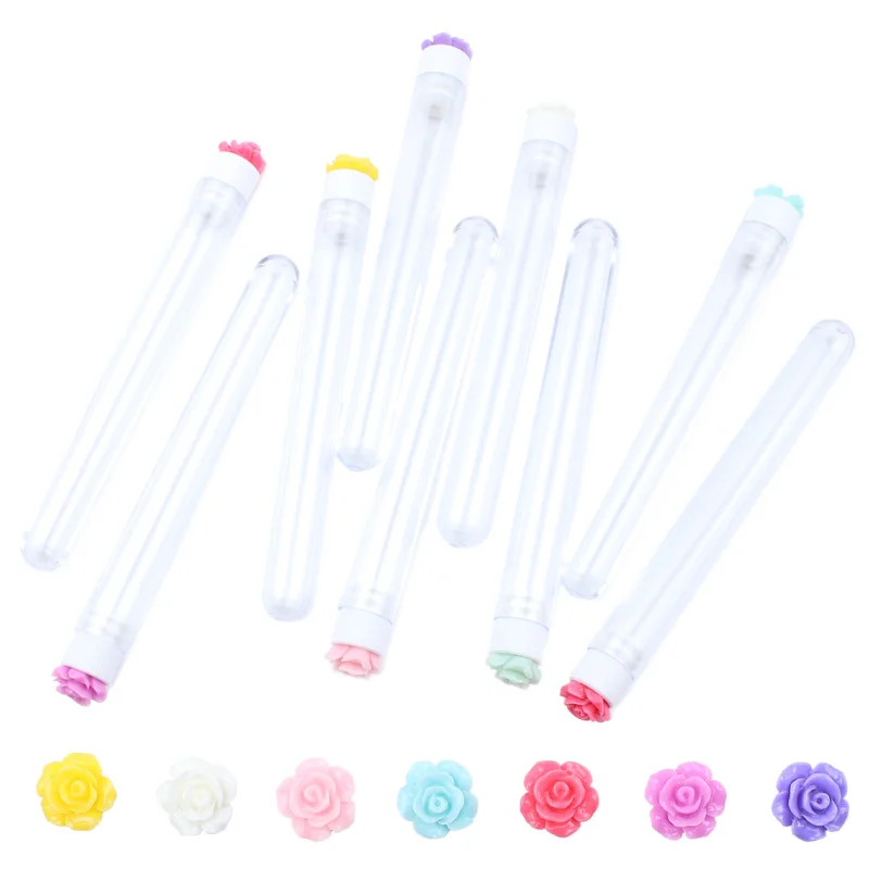 50pcs Reusable Makeup brushes tube eyelash brush eyebrow brush with New eyelash resin drill replaceable brushes dust-proof