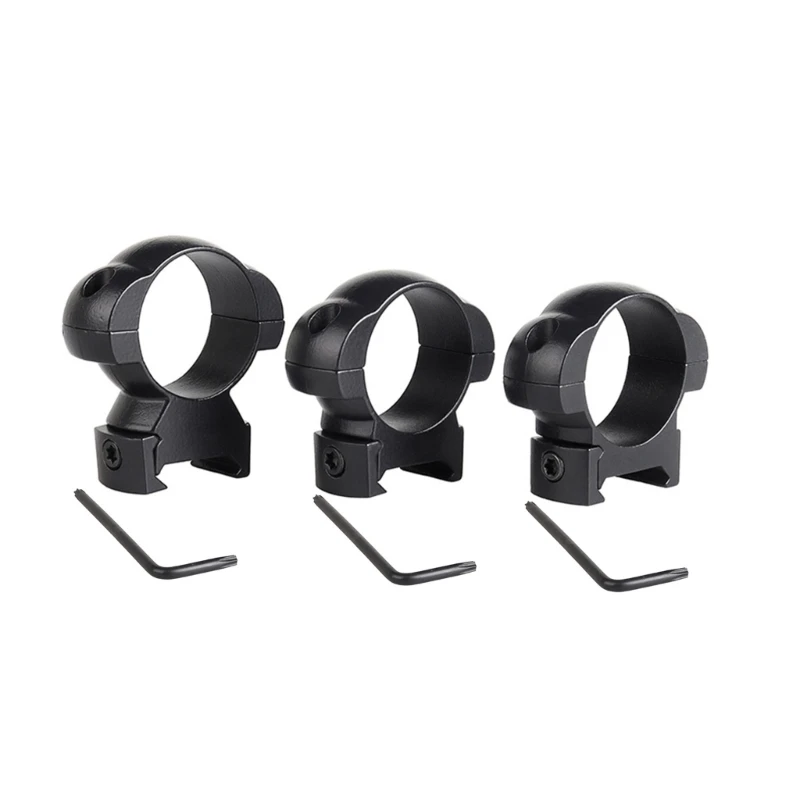 

2 Pcs 30mm Rifles Scope Mount Rings Durable Steel Tactically Flashlight Mount