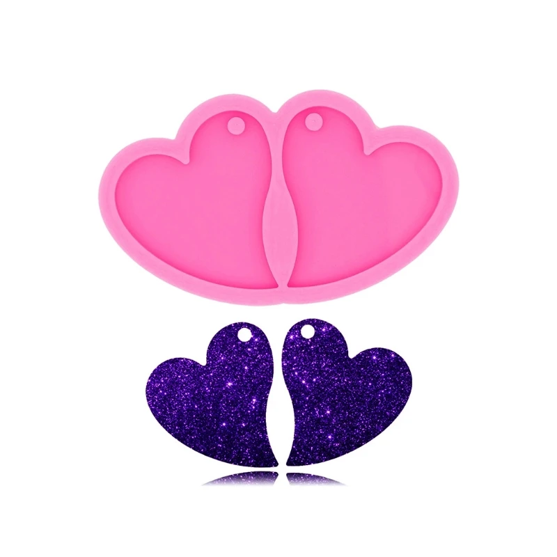 

Серьги в форме сердца, брелок, ювелирные изделия, силиконовая форма