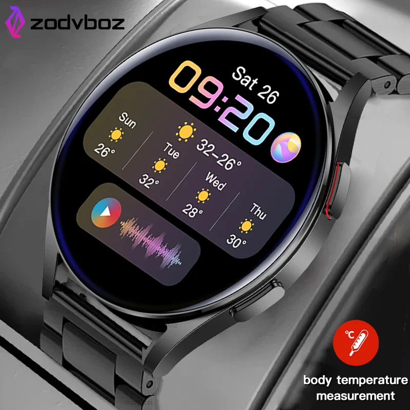 

ZODVBOZ New Smart Watch Men Body Temperature Monitoring Custom Dial Answer Call Watch For Women Waterproof Smartwatch For Xiaomi