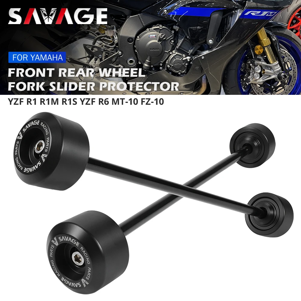 R1 Assale Ruota Forcella Crash Sliders Per Yamaha Mt10 Fz10 Yzf R1M R1S R1 Protezione Moto Mozzo Ruota Anteriore Posteriore Anti-Collisione