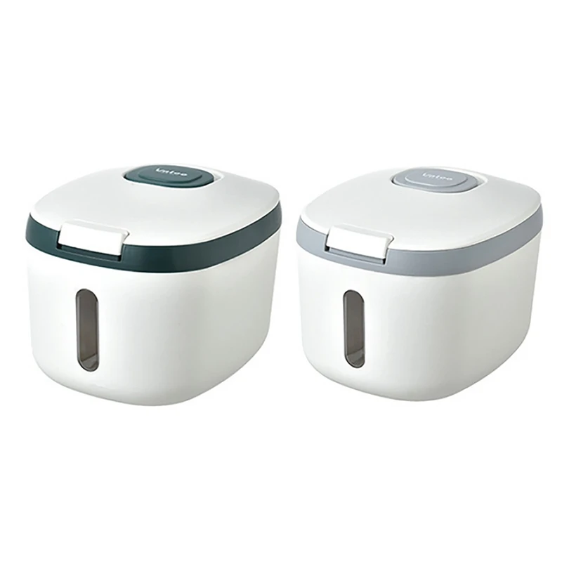 

5Kg Rice Bucket Sealed Rice Dispenser Insect Moisture Proof Sealed Rice Storage Container Grain Storage Box
