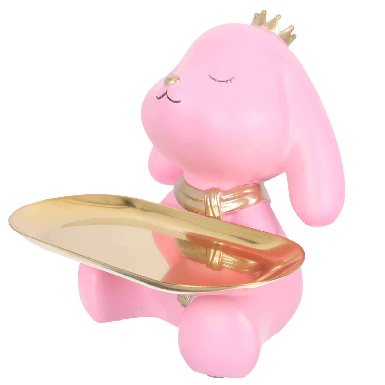 

Bunny Bunny Figurine Candy Storage Dish Sundries Organizer Hallway Key Dish for Decor Office Home Cabinet