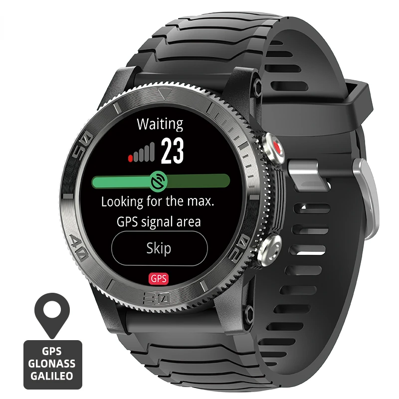 

2022 New Sports Smart Watch GPS GLONASS GALILEO Heart Rate SpO2 VO2max Stress 120+ Sports Mode 18days Standby Compass