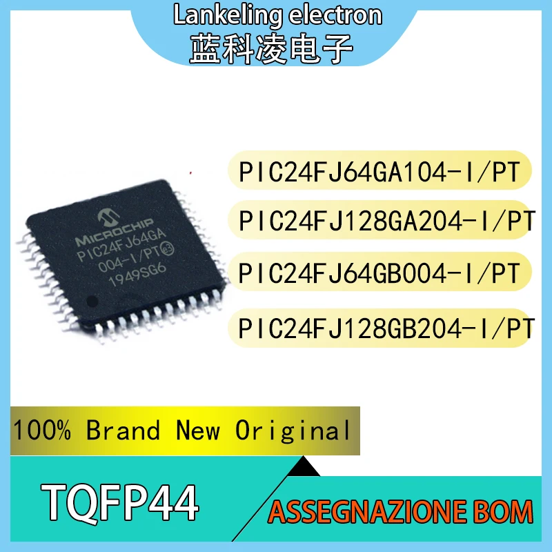 

PIC24FJ64GA104-I/PT PIC24FJ128GA204-I/PT PIC24FJ64GB004-I/PT PIC24FJ128GB204-I/PT Integrated circuit TQFP44