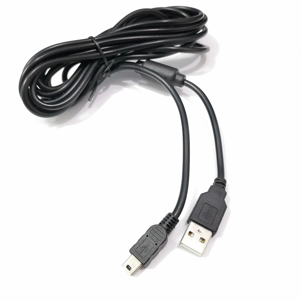 Фото Кабель для зарядки беспроводной консоли PS3 с магнитным кольцом для контроллера Sony Playstation 3, USB-шнур для зарядного устройства №2