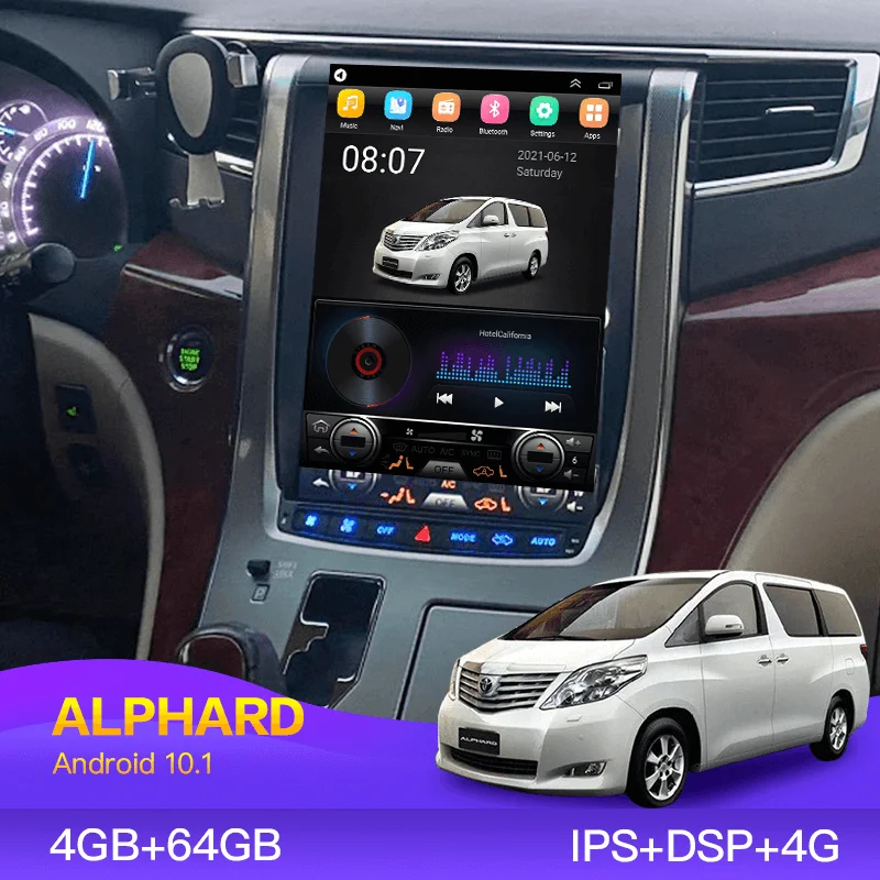 Автомобильная Мультимедийная система Toyota Alphard A20 2007-2014 с радио и GPS |