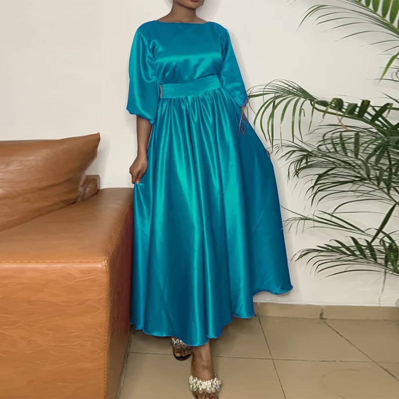 

2022, женское летнее платье VONDA с круглым вырезом, богемный сарафан, повседневный однотонный пляжный сарафан, женский халат