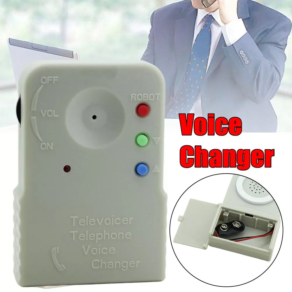 9V Portable Disguiser Professional Voice Changer Mini Built In Microphone Synthesizer Handheld Wireless Digitizer Telephone enlarge