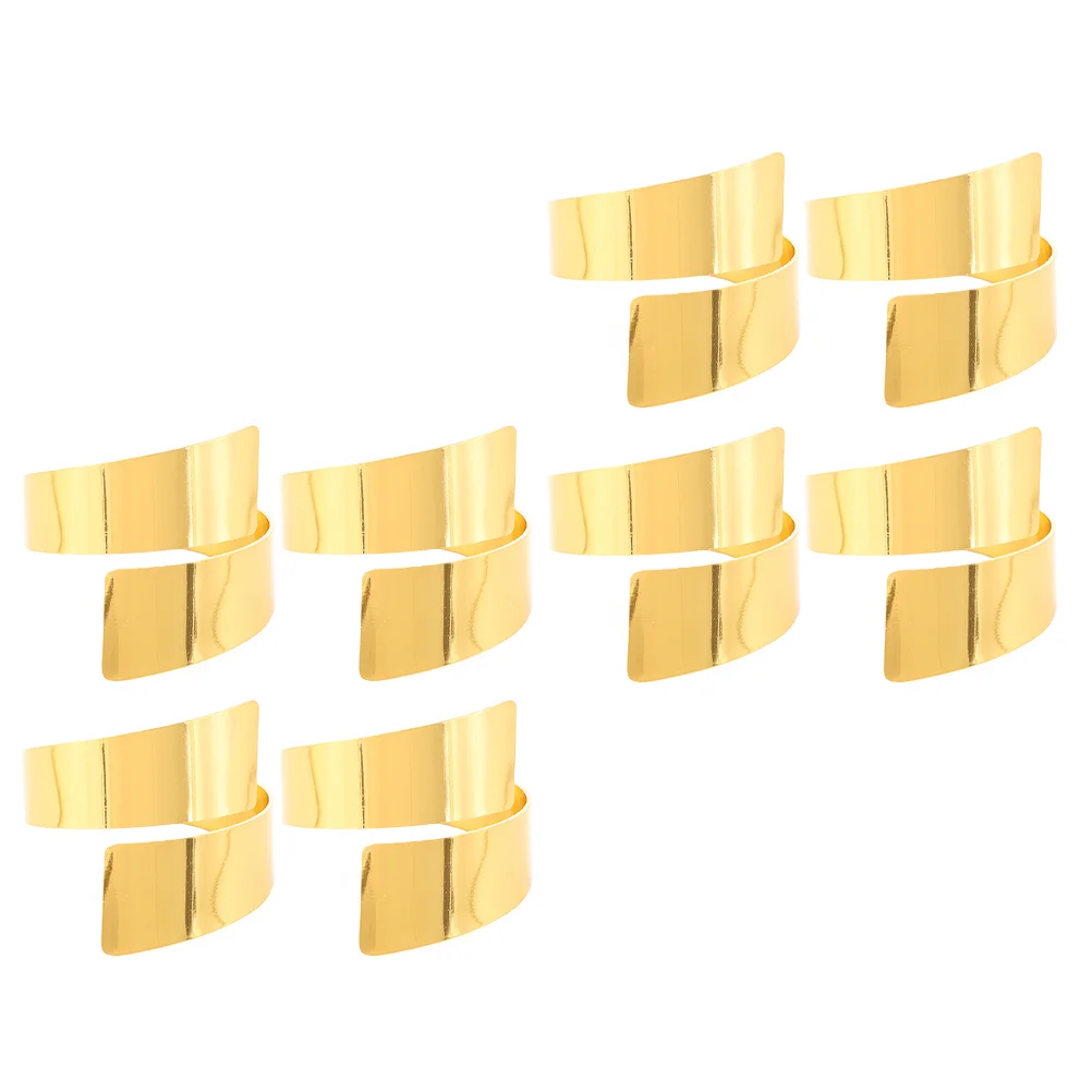 

8pcs Decorative Napkin Buckles Exquisite Napkin Holder Creative Napkin Rings