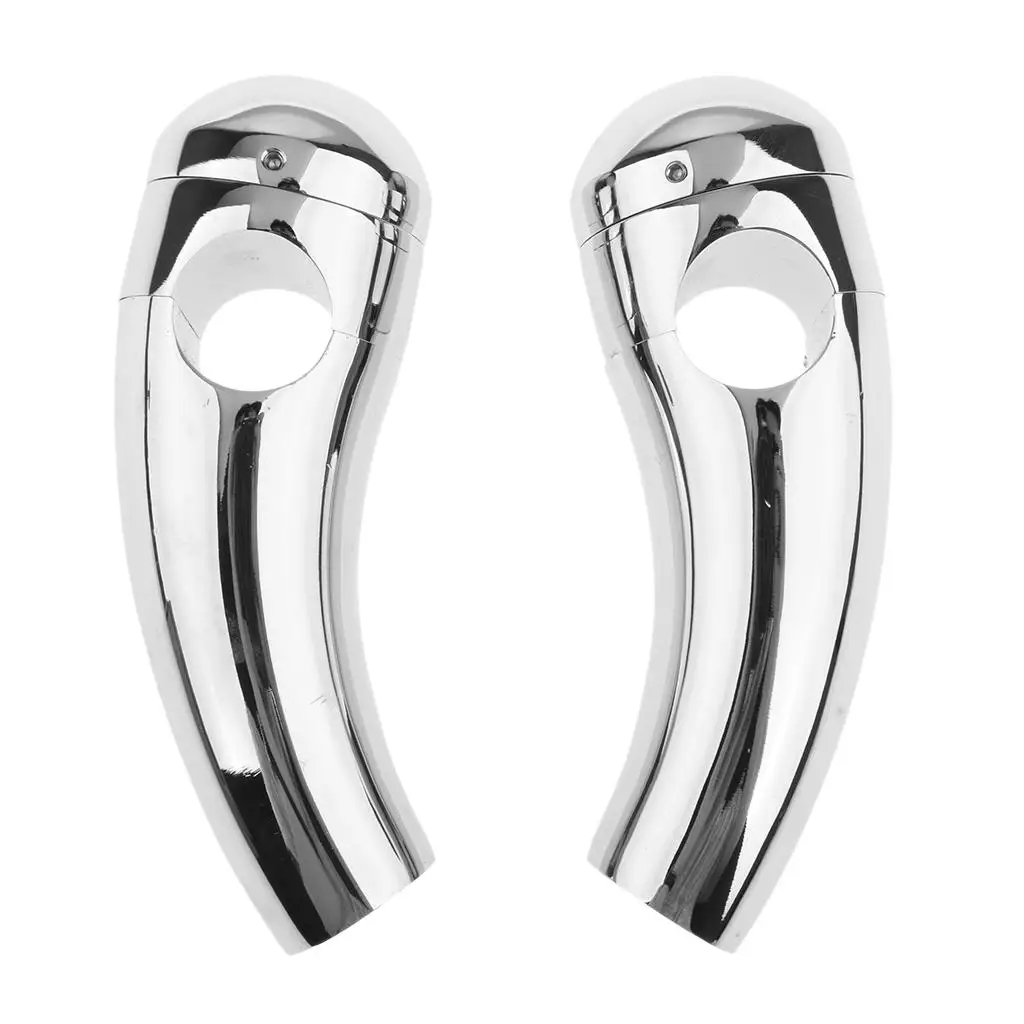 

Silver Motorcycle Bike 1In Handlebar Risers Handle Bar Adjustment for