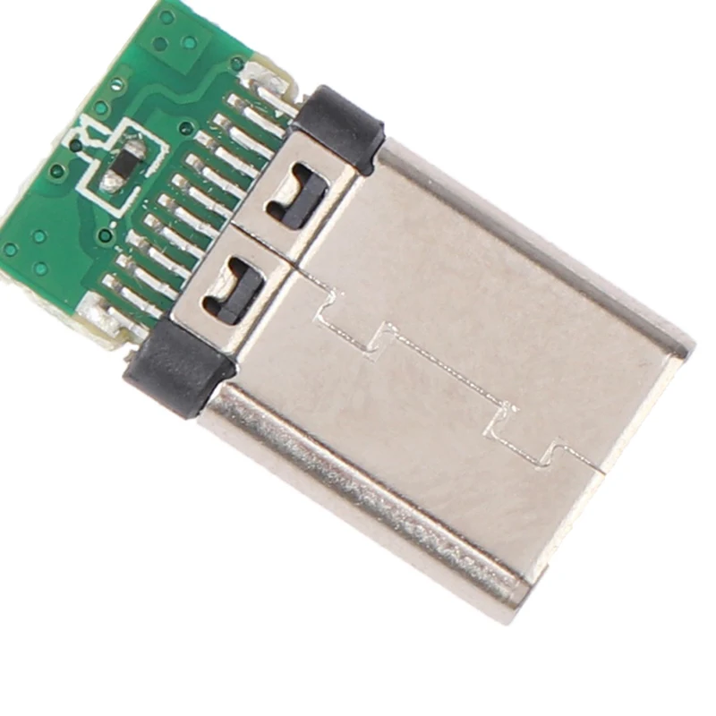 

5 шт./комплект, USB 3.1 Тип C разъем, 12 контактов, быстрая зарядка, штепсельная Вилка для припоя провода, кабель