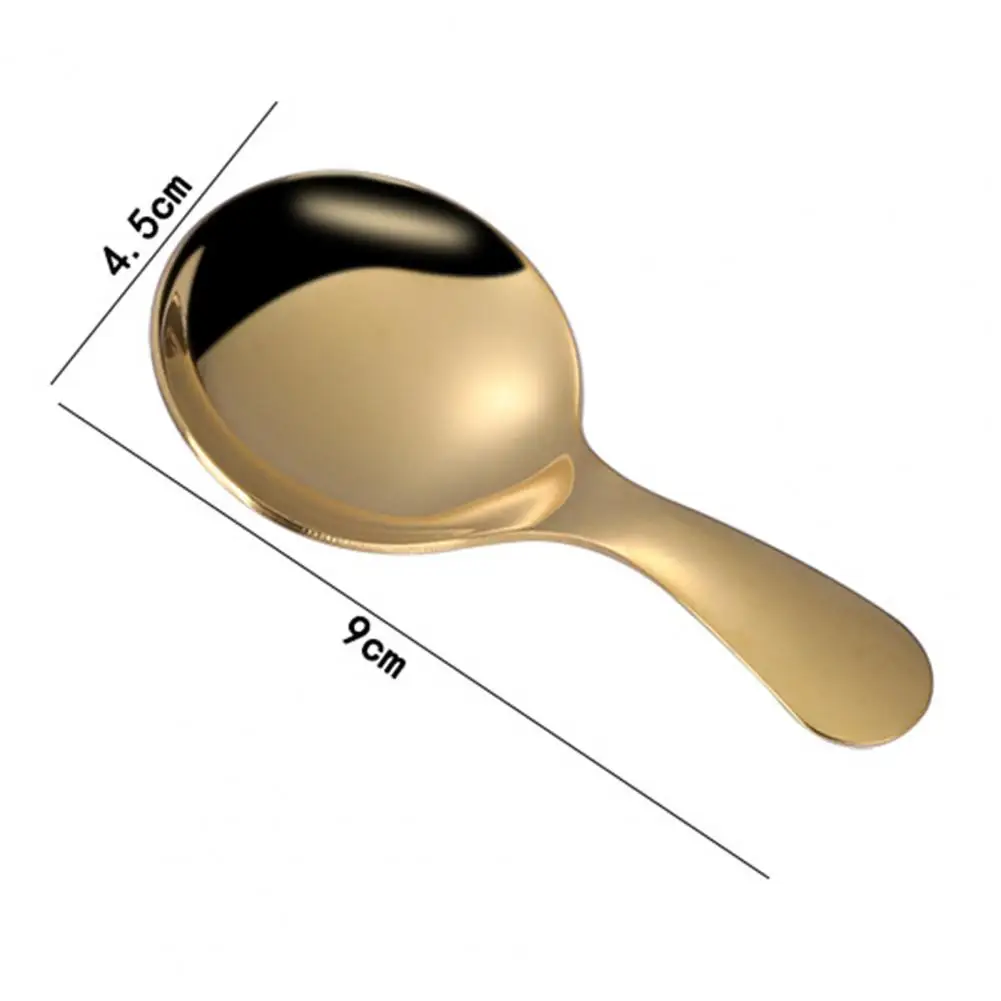 

Practical Tea Spatula Multipurpose Tea Spoon Anti Corrosion Polished Condiment Ice-cream Scoop Holding Condiment