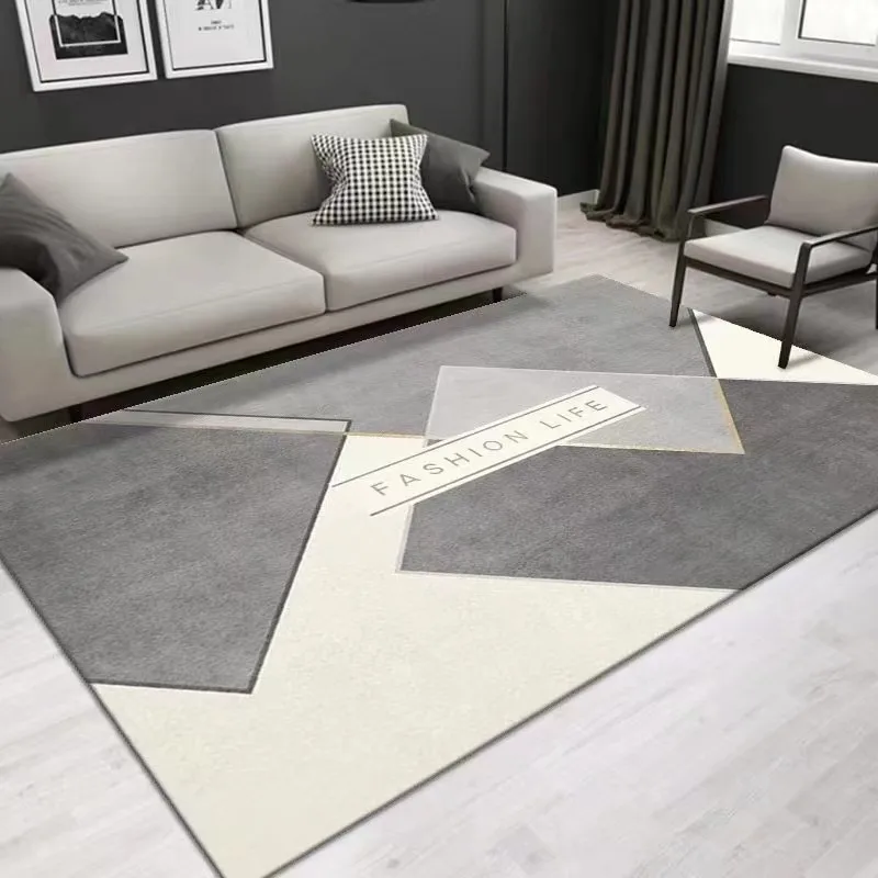 

Nordic Geometric Living Room Carpet Living Room Decoration Bedroom Large Area Rug Non-slip Corridor Carpets Entrance Door Mat