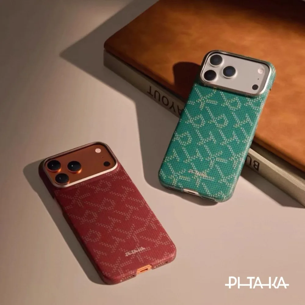 Фото Чехол PITAKA из углеродного волокна для iPhone 17 Pro Max/17 Pro, кевларовый магнитный противоударный защитный чехол, чехлы Pitaka, подарок на день рождения №2