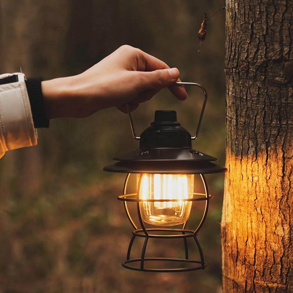 

Перезаряжаемый светодиодный фонарь для кемпинга с сильсветильник светом