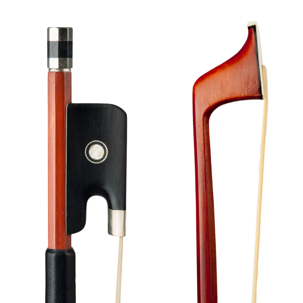 4/4 3/4 1/2 1/4 1/8 Size Acoustic Cello Bow Handmade Brazilwood Octagona Stick Ebony Frog For Student Cello Players Beginners