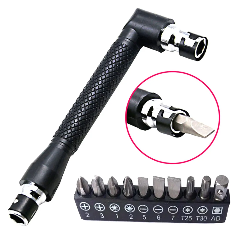 

Dual Head L-shaped Socket Wrench Screwdriver Set 1/4" Screwdriver Bits Dual Head Key Utility Tool And Screwdriver Bit Drill Set