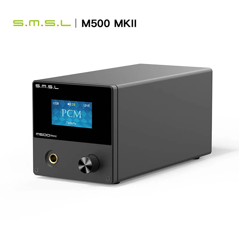 

SMSL M500 MKII Bluetooth Audio DAC Headphone Amplifier MQA Decoder ES9038PRO MQA-CD XMOS XU216 DSD512 32bit 768kHz Audio Decoder