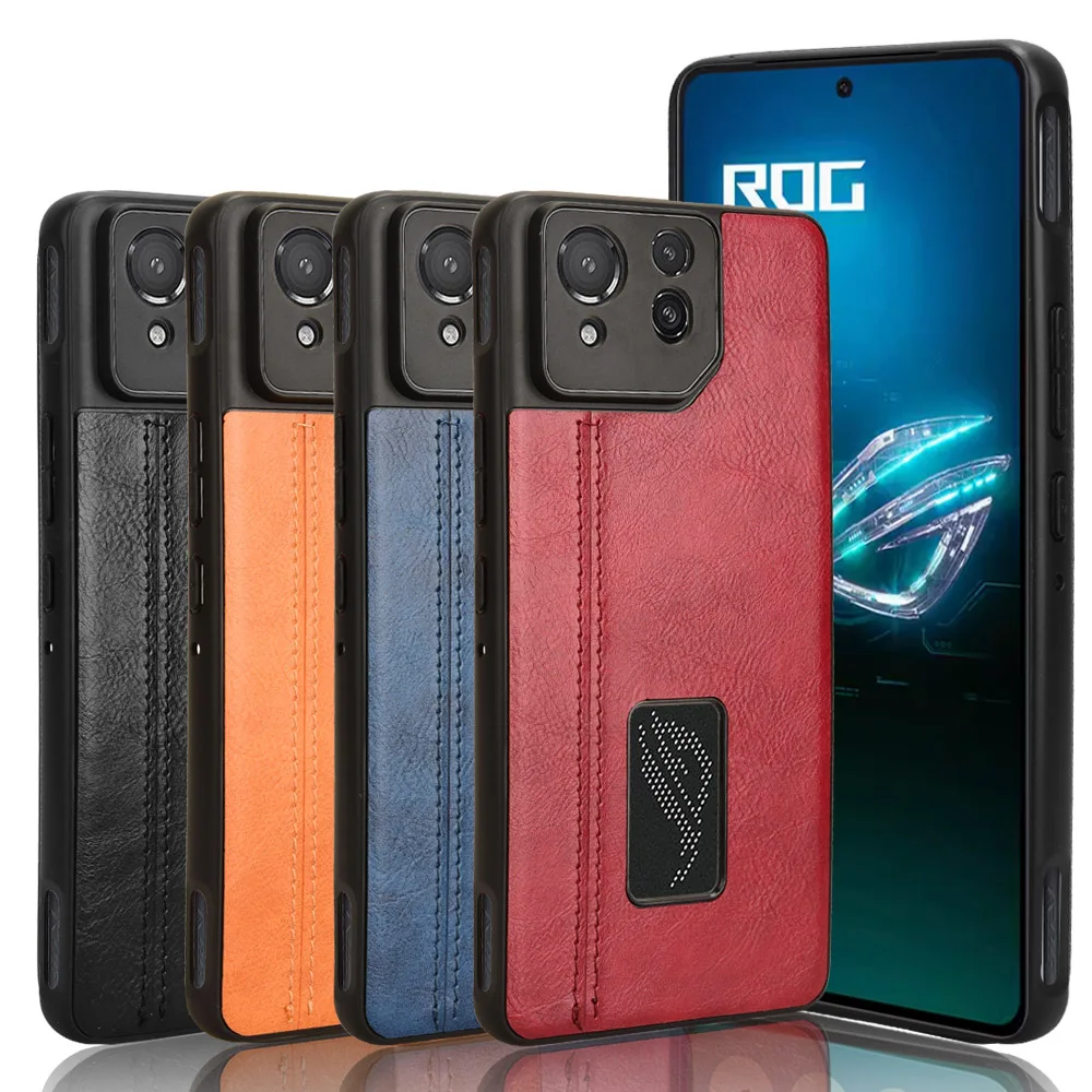 Новый стиль для ASUS ROG Phone 8 PRO роскошный кожаный чехол с текстурой кожи