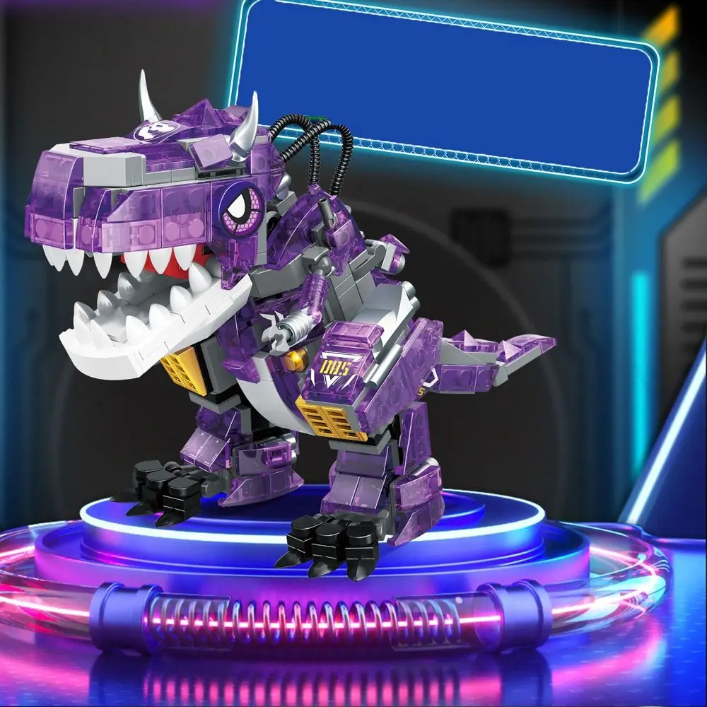 Тираннозавр светящийся динозавр строительный блок игрушка Трицератопс