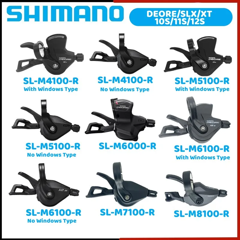 

SHIMANO DEORE XT SLX SL M4100 M5100 M6000 M6100 M7100 M8100 Shifter Lever Right 10 11 12 Speed Mountain Bike MTB Bicycle