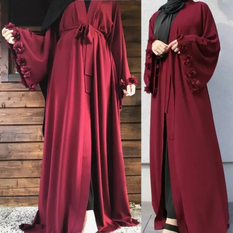 Рамадан ИД Мубарак кимоно абайя Дубай Кафтан длинный арабский мусульманский хиджаб платье индейка открытая модель 2022 Исламская одежда