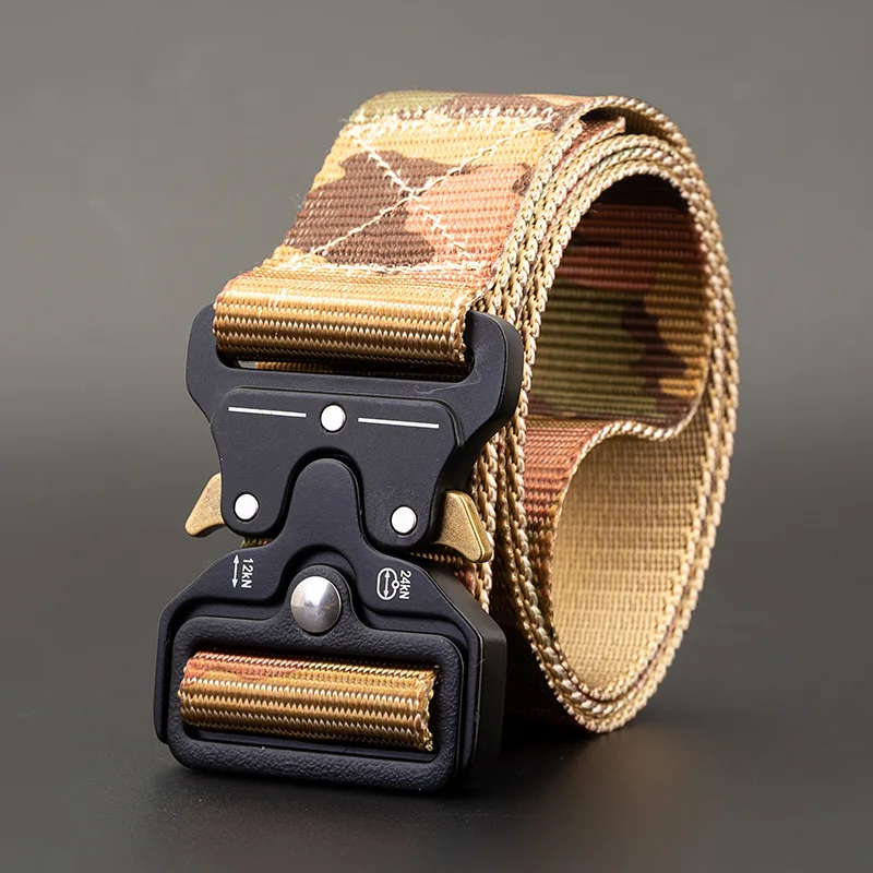 

Men's Belt Army Style Outdoor Hunting Tactical Multi Function Combat Survival High Quality Marine Corps Canvas Male Nylon Belts