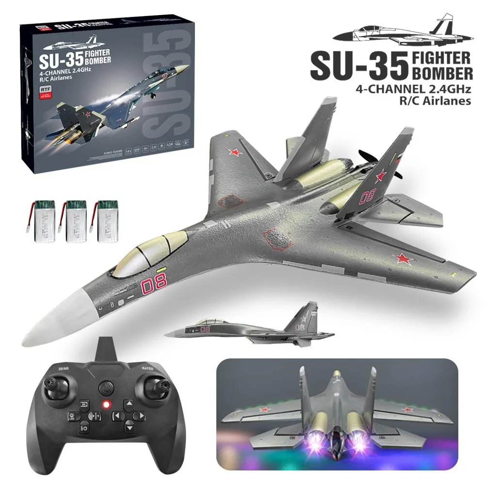 Самолёт с дистанционным управлением 4ch 2 4 ГГц Rc Fighting самолёт системой Xpilot